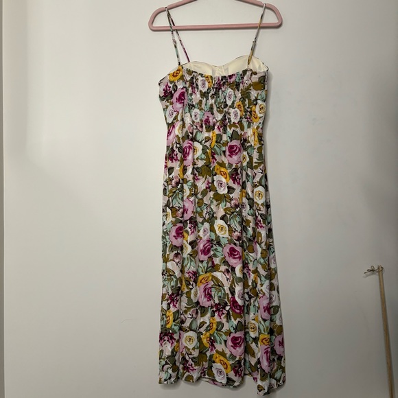 Bohme kim floral midi dress nwt L - Picture 4 of 8